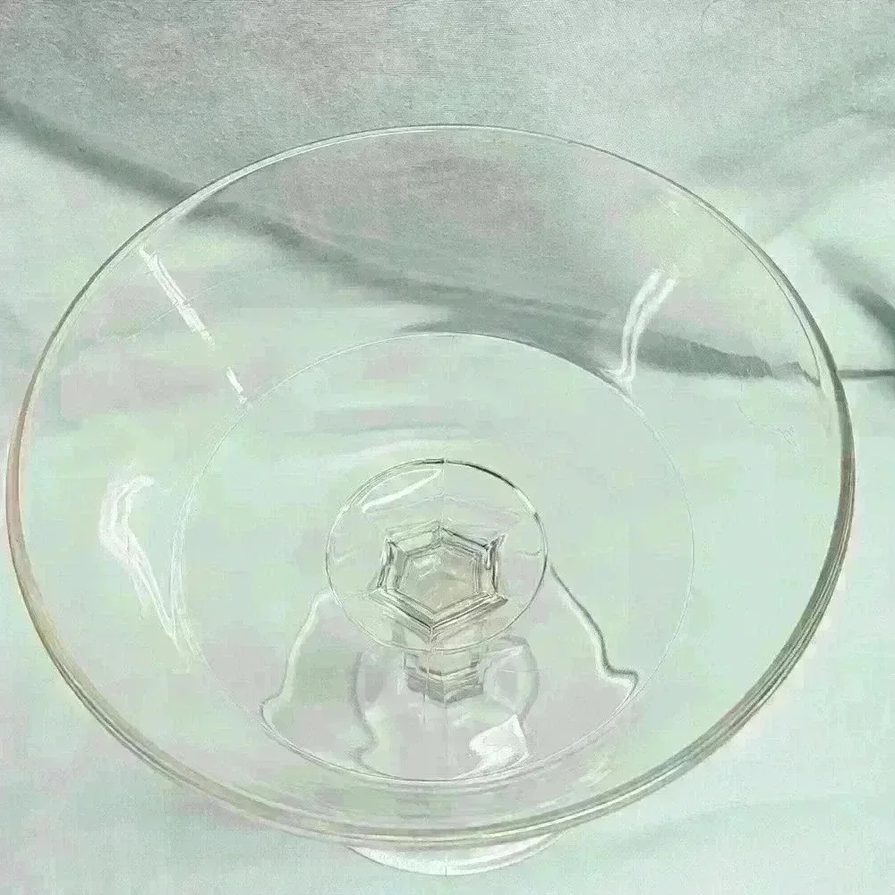 Vintage Glass Pedistal Fruit Dish - Picture 2 of 5
